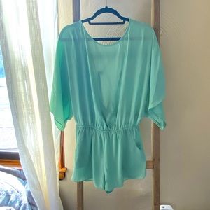 Sage green romper